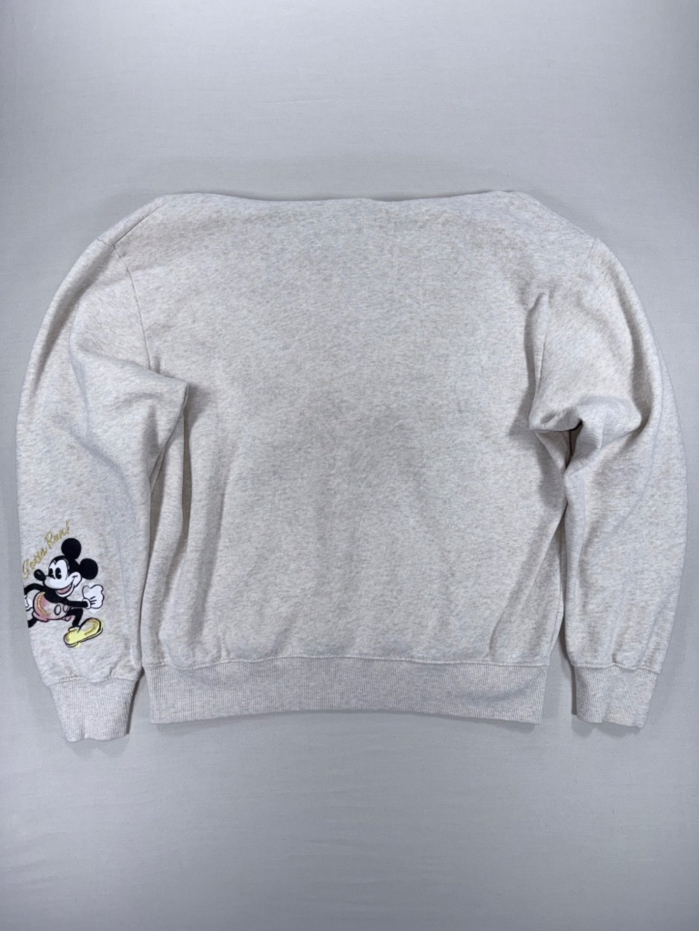 Disney Mickey & Minnie "Places To Go" Hoodie Oatmeal Medium - Picture 4 of 4